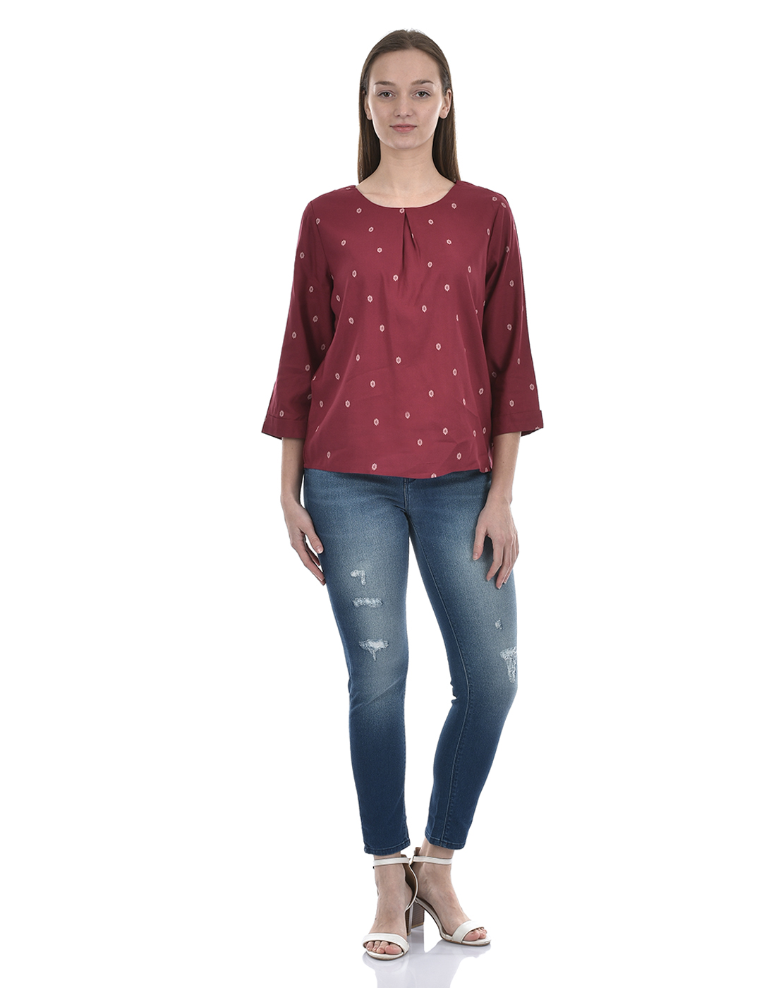 Numero Uno Women All Over Print Red Top